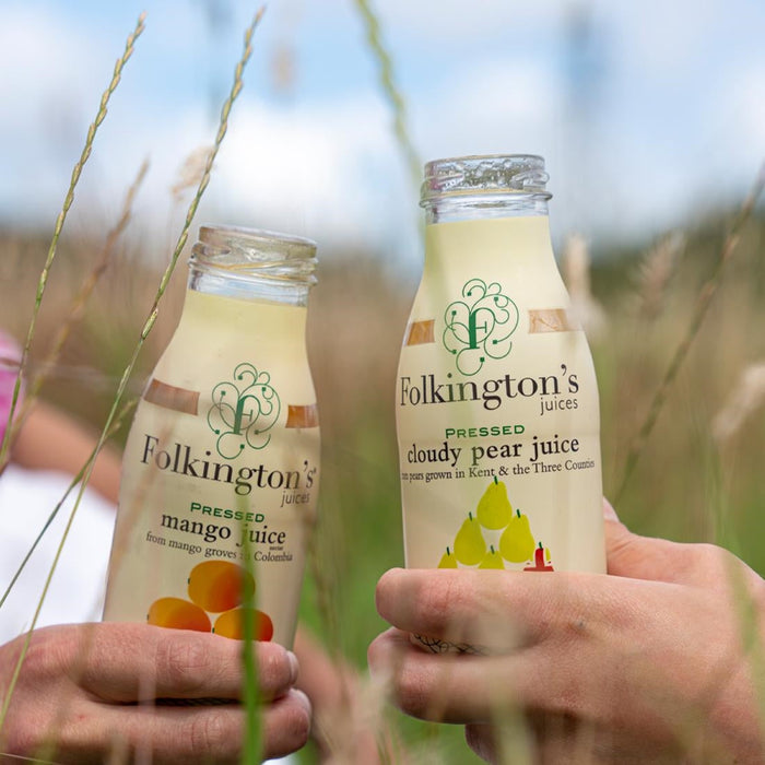 Folkington's Juices Mango Glass Bottle 250ml (12 Pack) Folkington's Juices