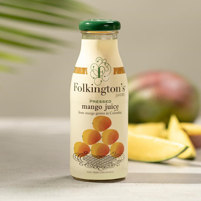 Folkington's Juices Mango Glass Bottle 250ml (12 Pack) Folkington's Juices