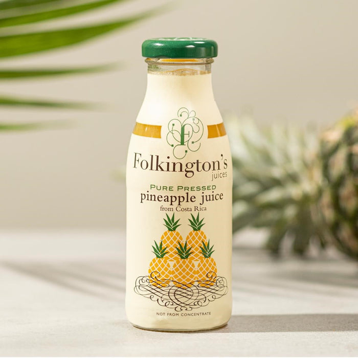 Folkington's Juices Pineapple Glass Bottle 250ml (12 Pack) Folkington's Juices