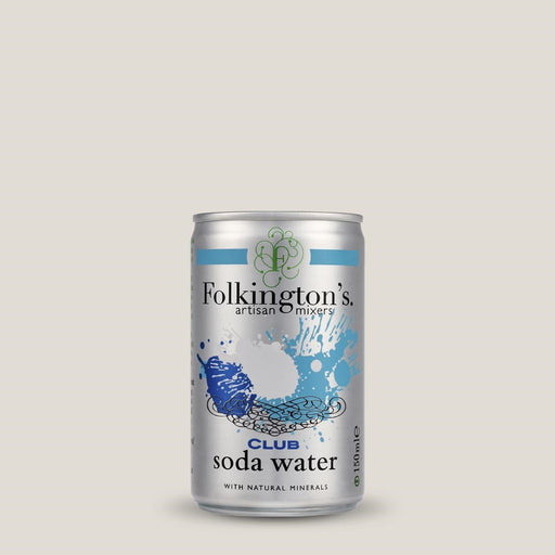 Folkington's Club Soda Can 150ml (24 Pack) Folkington's Mixers