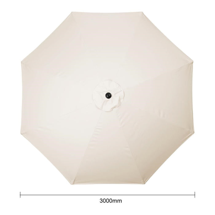 Bolero Seville Round Parasol 3m Diameter Cream Bolero