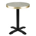 Bolero Pre-Drilled Round Table Top Chevron Design 600mm Bolero
