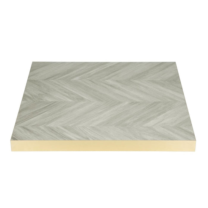 Bolero Pre-Drilled Table Top Chevron Design 700mm Bolero