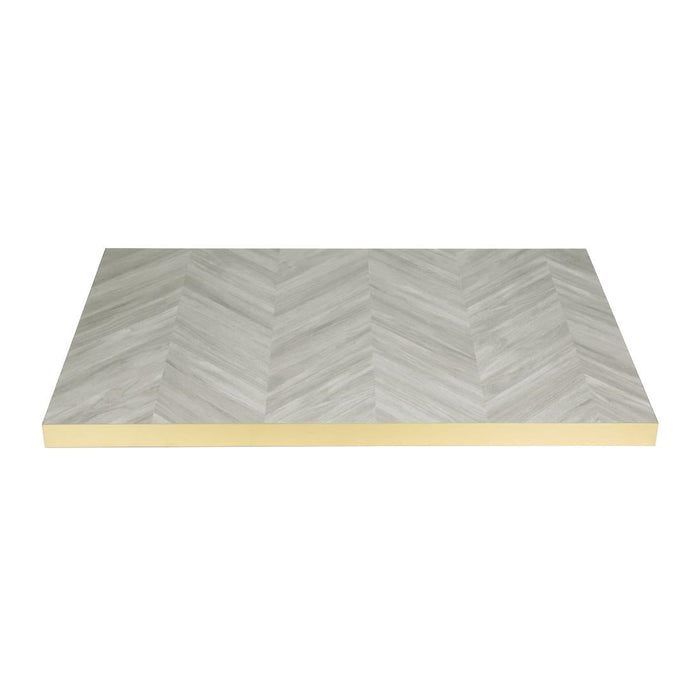 Bolero Rectangular Table Top Chevron Design 1100x 700mm Bolero