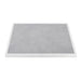 Bolero Light Grey Stone Effect Outdoor Tempered Glass Table Top White Trim 700mm Bolero