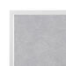 Bolero Light Grey Stone Effect Outdoor Tempered Glass Table Top White Trim 700mm Bolero