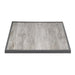 Bolero Wood Grain Effect Outdoor Tempered Glass Table Top Grey Trim 700mm Bolero