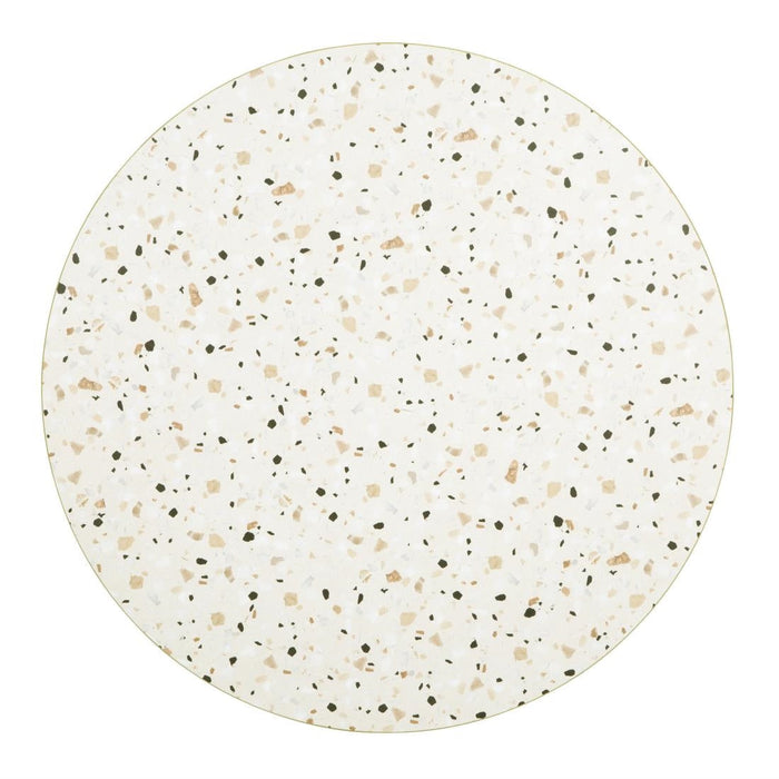 Bolero Terrazzo Style Round Table Top 600mm Bolero