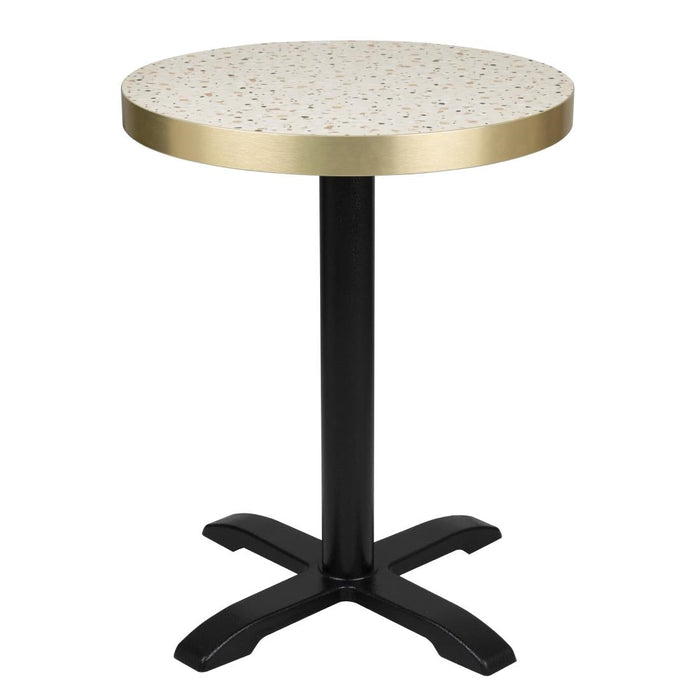 Bolero Terrazzo Style Round Table Top 600mm Bolero