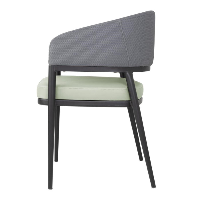 Bolero Meridian Interior Chairs - Pistachio Grey (2 Pack) Bolero