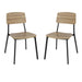Bolero Beaufort Wooden Interior Dining Chairs (2 Pack) Bolero