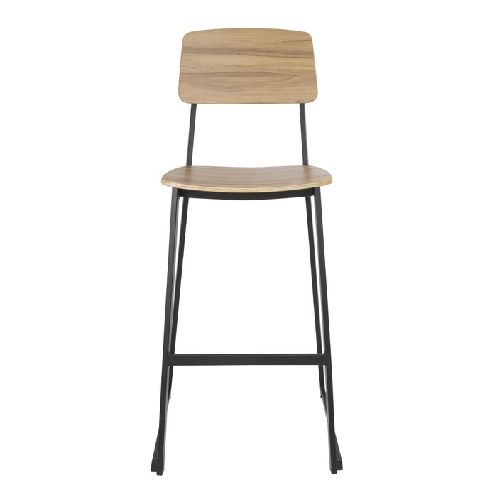 Bolero Beaufort Wooden Interior High Stools (2 Pack) Bolero