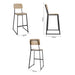 Bolero Beaufort Wooden Interior High Stools (2 Pack) Bolero
