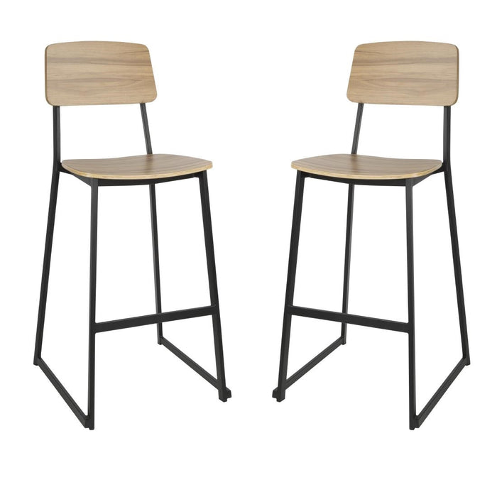 Bolero Beaufort Wooden Interior High Stools (2 Pack) Bolero