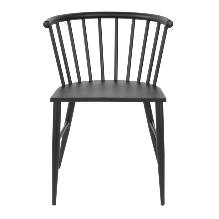 Bolero Harrowdene Black Spindle Chairs (2 Pack) Bolero