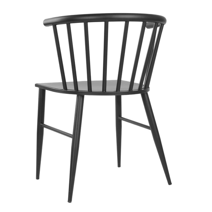 Bolero Harrowdene Black Spindle Chairs (2 Pack) Bolero