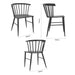 Bolero Harrowdene Black Spindle Chairs (2 Pack) Bolero