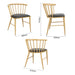 Bolero Harrowdene Padded Metal Side Chairs Wood Effect (2 Pack) Bolero