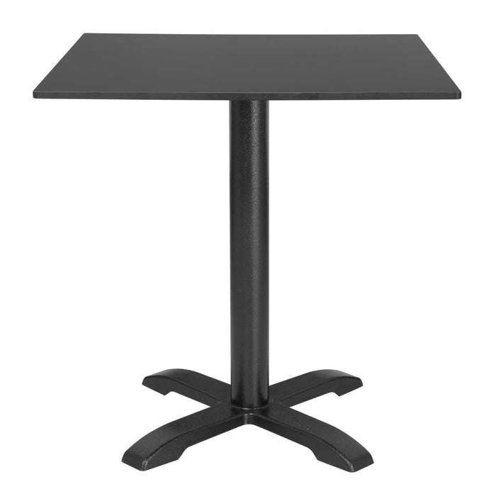 Bolero Matte Black Square Outdoor Table Top 700mm Bolero
