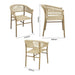 Bolero Florence Natural Rope Twist Wicker Chairs (2 Pack) Bolero