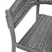 Bolero Florence Grey Mix Rope Twist Wicker Chairs (2 Pack) Bolero