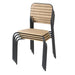 Bolero Santorini Wood Effect Outdoor Chairs (4 Pack) Bolero