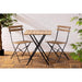 Bolero Perth Wood Effect Pavement Style Steel Folding Chairs (2 Pack) Bolero