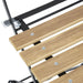 Bolero Perth Wood Effect Pavement Style Steel Folding Chairs (2 Pack) Bolero