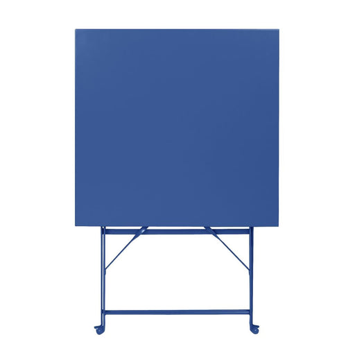 Bolero Perth Dark Navy Pavement Style Steel Table Square 600mm Bolero