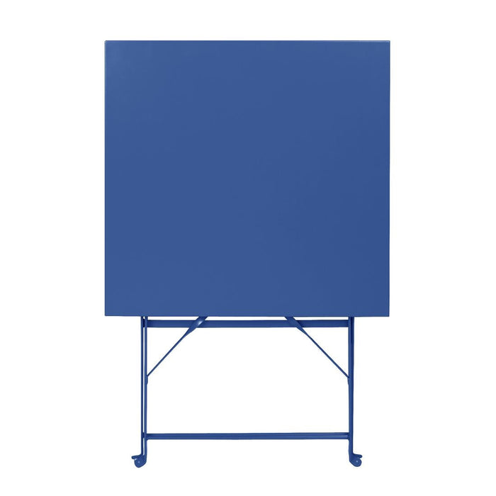 Bolero Perth Dark Navy Pavement Style Steel Table Square 600mm Bolero