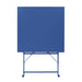 Bolero Perth Dark Navy Pavement Style Steel Table Square 600mm Bolero