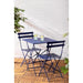 Bolero Perth Dark Navy Pavement Style Steel Folding Chairs (2 Pack) Bolero
