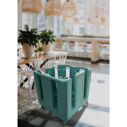 Cambro Compact Adjustable Dish Caddy Slate Blue Cambro