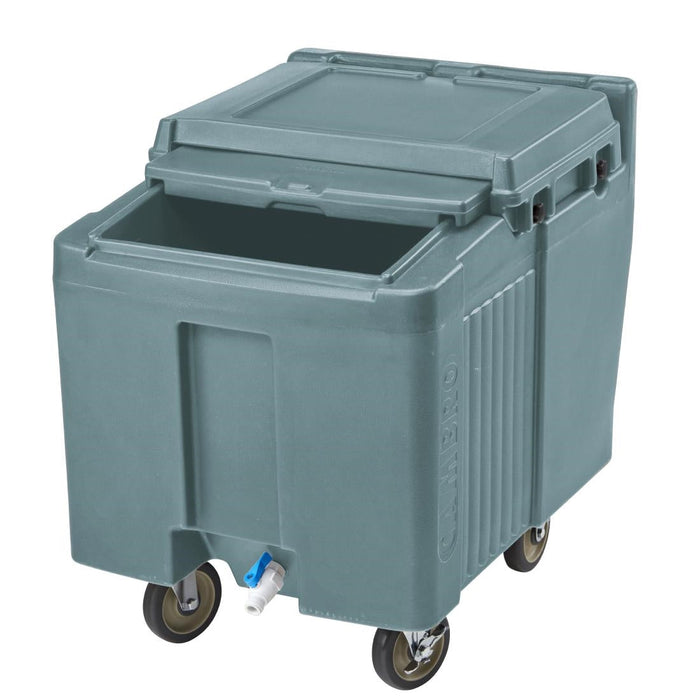 Cambro ICS125L Ice Caddy With Sliding Lid Slate Blue Cambro