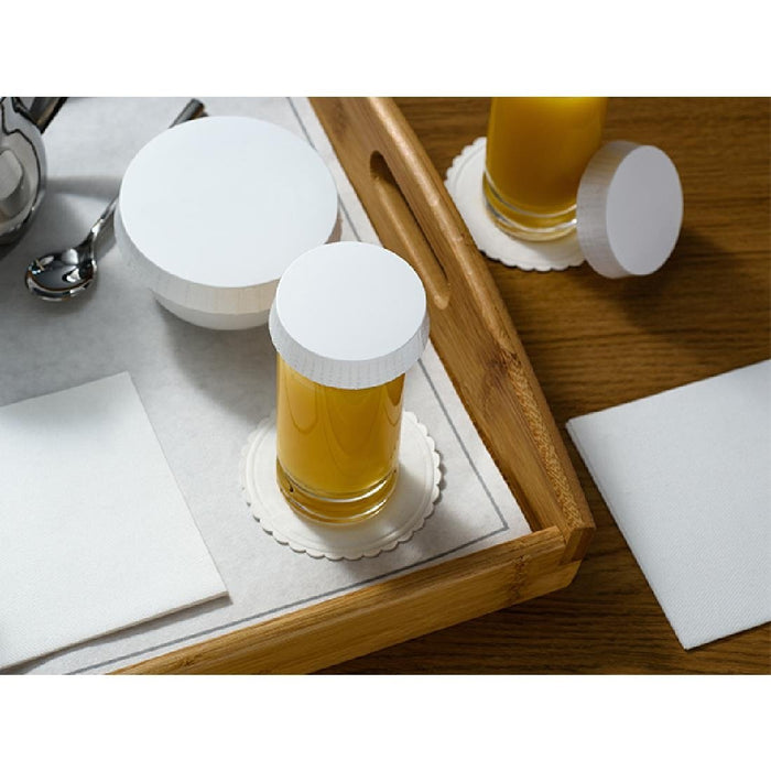 SolutionWare Paper Glass Covers White 80mm (1000 Pack) SolutionWare