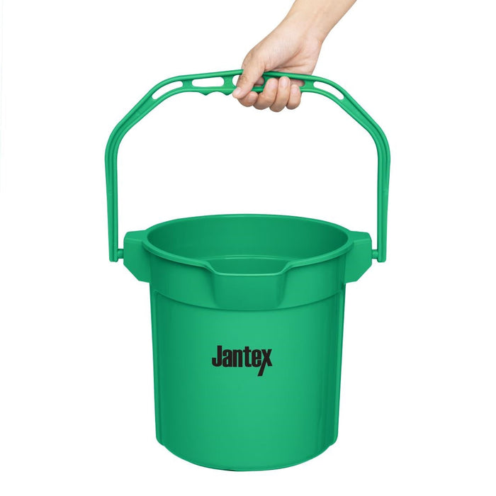 Jantex Green Graduated Bucket with Pouring Lip 10ltr Jantex