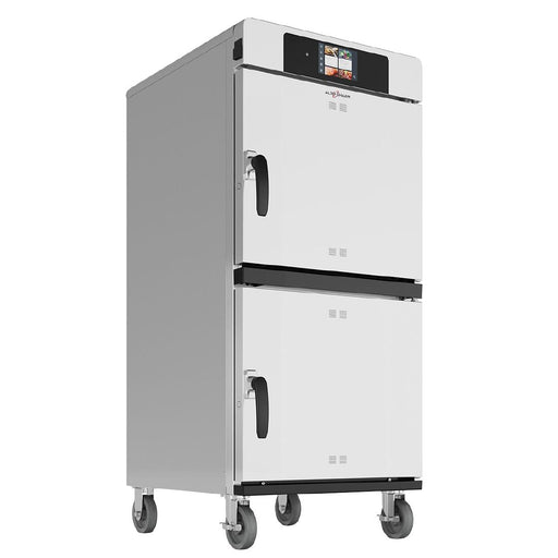 5.1kW. Capacity: 90kg- 20x 1/1GN (65mm deep, 7 per compartment)