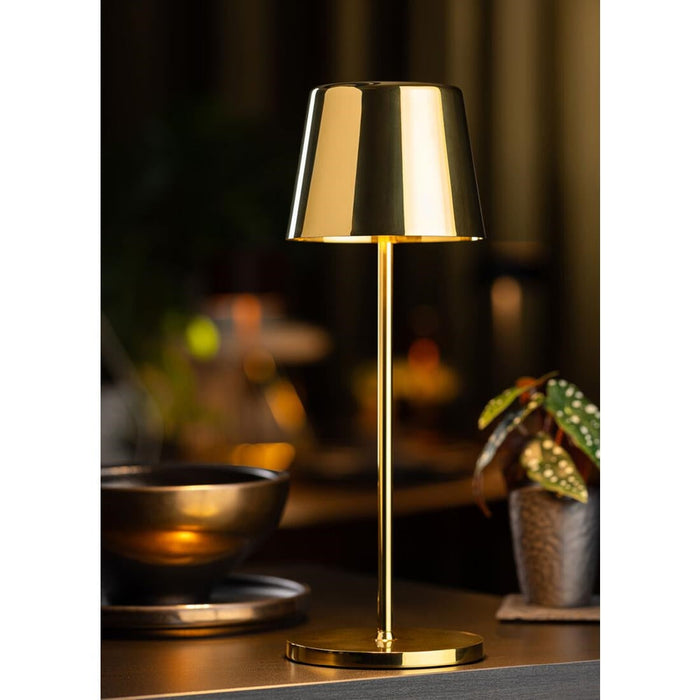 Utopia Bermuda LED Cordless Table Lamp 320mm Gold (6 Pack) Utopia