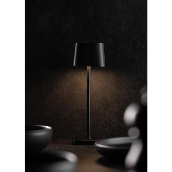 Utopia Montego Micro LED Cordless Table Lamp 200mm Black (6 Pack) Utopia
