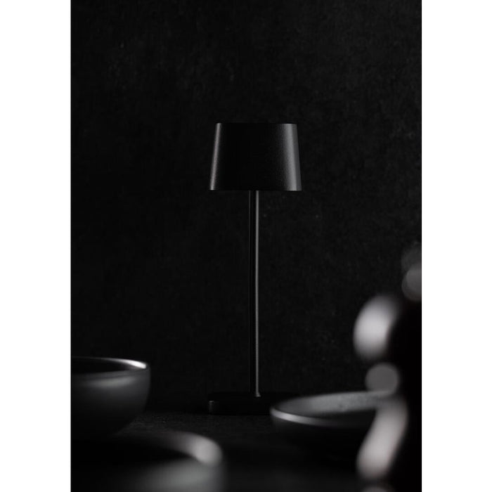 Utopia Montego Micro LED Cordless Table Lamp 200mm Black (6 Pack) Utopia