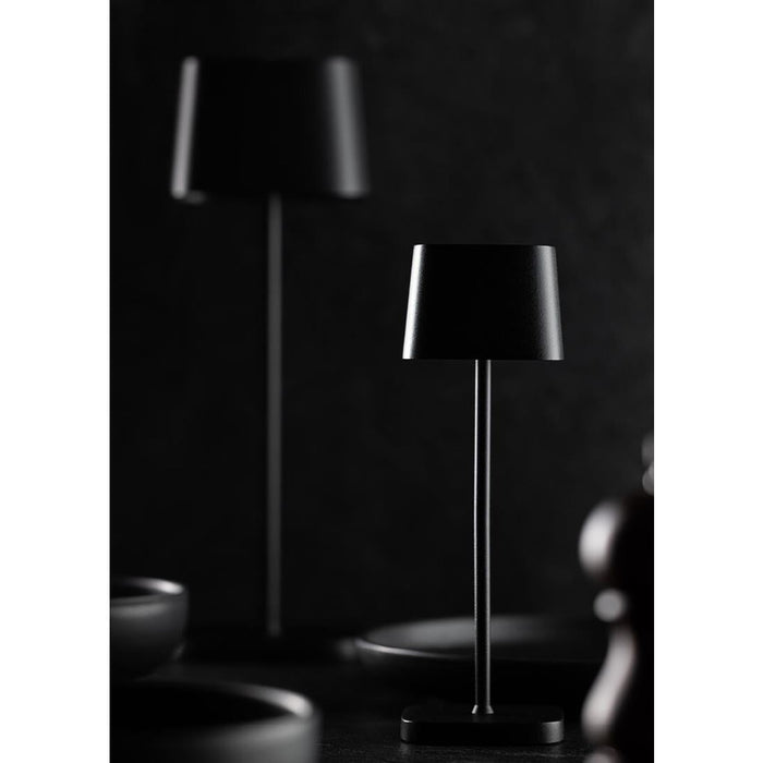 Utopia Montego Micro LED Cordless Table Lamp 200mm Black (6 Pack) Utopia