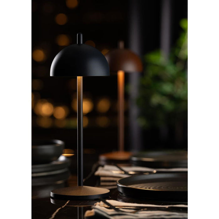 Utopia Antigua LED Cordless Table Lamp 300mm Black (6 Pack) Utopia