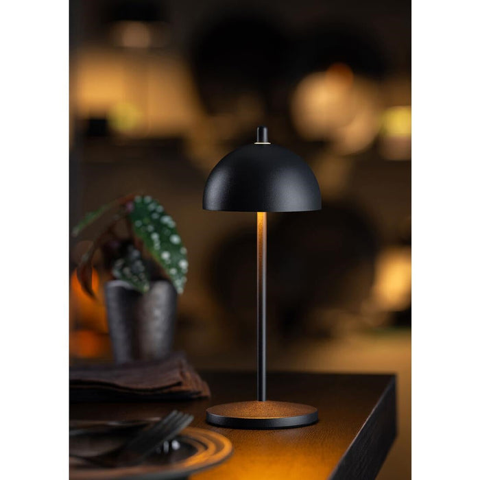 Utopia Antigua Micro LED Cordless Table Lamp 200mm Black (6 Pack) Utopia