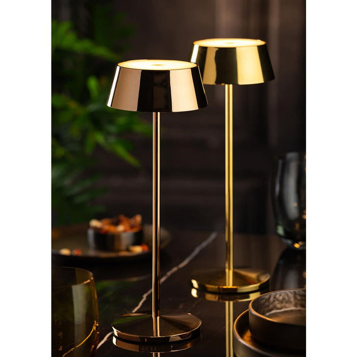Utopia Martinique LED Cordless Table Lamp 300mm Gold (6 Pack) Utopia