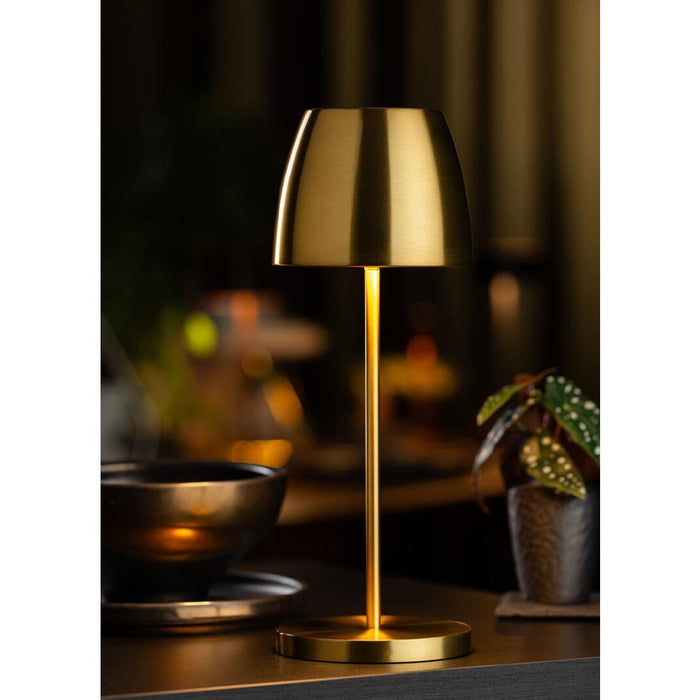 Utopia Montserrat LED Cordless Table Lamp 300mm Brushed Gold (6 Pack) Utopia