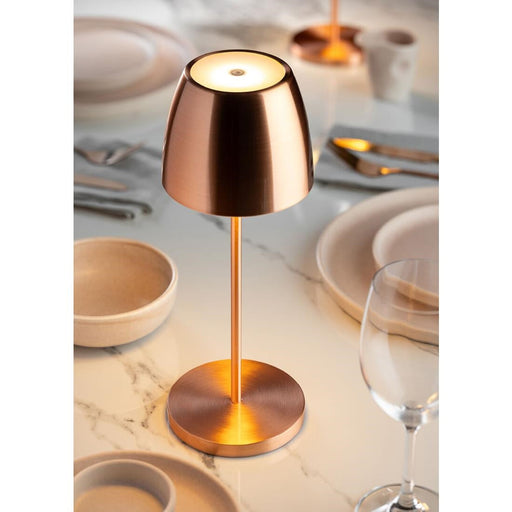 Utopia Montserrat LED Cordless Table Lamp 300mm Brushed Copper (6 Pack) Utopia