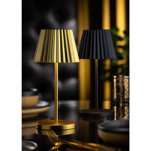 Utopia Dominica LED Cordless Table Lamp 260mm Brushed Gold (6 Pack) Utopia