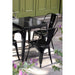 Bolero Bistro Steel Side Chairs Black (4 Pack) Bolero