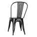 Bolero Bistro Steel Side Chairs Black (4 Pack) Bolero