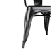 Bolero Bistro Steel Side Chairs Black (4 Pack) Bolero